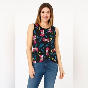 Disney size medium black tank top women’s has Minnie Mouse
